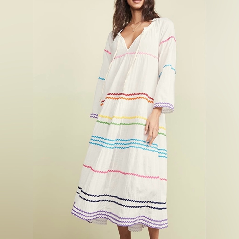 9Seed Majorca Long Sleeve Maxi Dress Cover Up medium/large